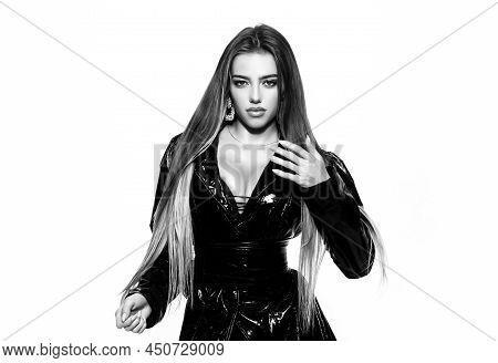 Mistress Lady, Kinky. Beautiful Fetish Woman In Latex.