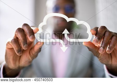 Cloud Data Business Technology Concept. Internet Network Connection