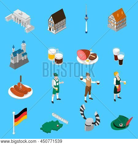 German Culture Traditions And National Cuisine Dishes For Travelers With Beer And Sausage Abstract I