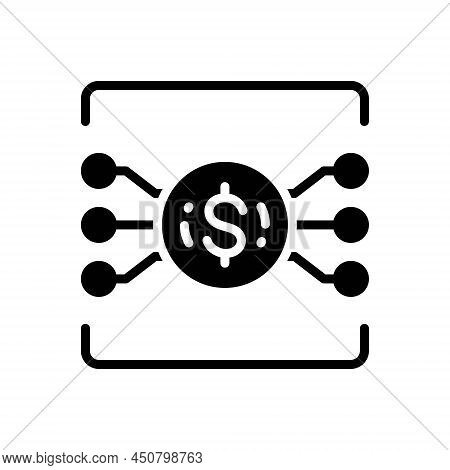 Black Solid Icon For Fundamental Elemental Software Tenet Planning Doctrine