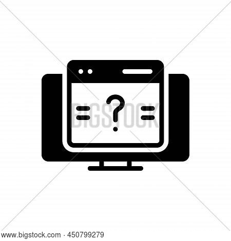 Black Solid Icon For Queries Question Query Quaere Interrogation Internet Helpdesk