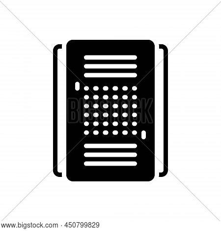 Black Solid Icon For Summaries Summary Compendium Synopsis Note Paper