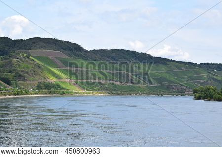 Mittelrheintal Near Boppard, Unesco World Heritage Site Middle Rhine Valley