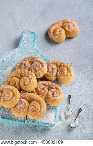 Biscuit. Delicious Cottage Cheese Cookies. High Quality Photo