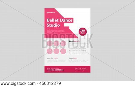 Dance Studio Flyer, Kids Dance Class Flyer Template. Kids Music Class Poster Design.