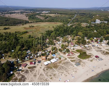 Amazing Aerial View Of South Beach Of Town Of Kiten, Burgas Region, Bulgaria