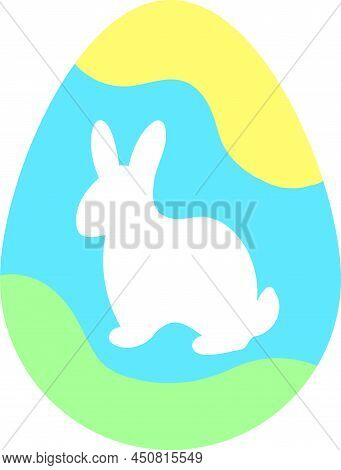 Painted Colorful Vector Easter Eggs Linear Set