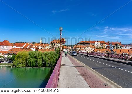 Walking Through Glavni Old Most In Maribor With A Beautiful View Of The Old Town End Lent District