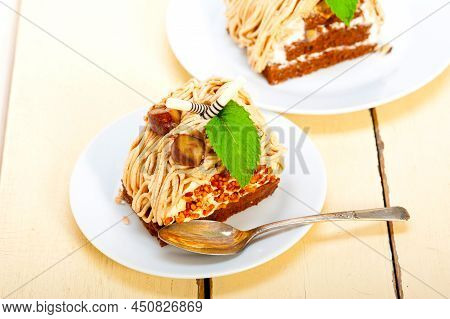 Chestnut Cream Cake Dessert