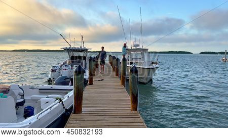 Amazing Scenery At The World Wide Spotsman Pier On Islamorada - Islamorada, Florida - February 20, 2