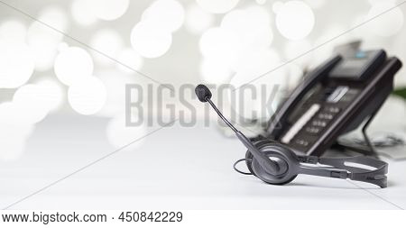 Communication Support, Call Center And Customer Service Help Desk.for (call Center) Concept