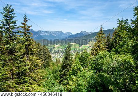 Mountain Landscape In La Clusaz, Haute-savoie, France