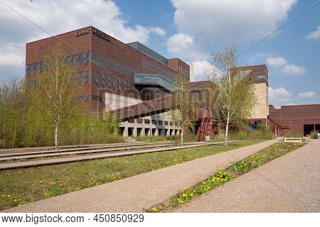 Essen, Germany - April 20, 2021: Ruhr Museum On Zeche Zollverein, Industrial Heritage Of Ruhr Metrop