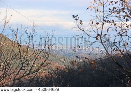 French Riviera Mountains  From Gourdon In France