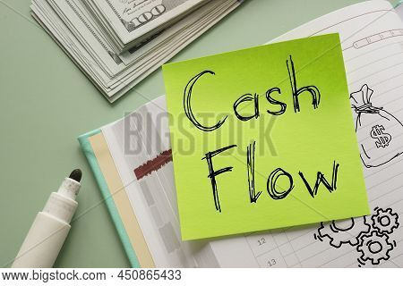 Cash Flow Is Shown On The Business Photo Using The Text