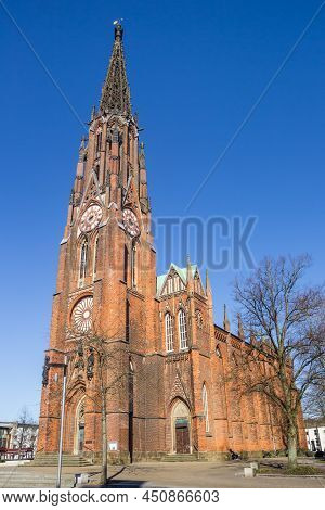 Historc Great Church In The Center Of Bremerhaven, Germany