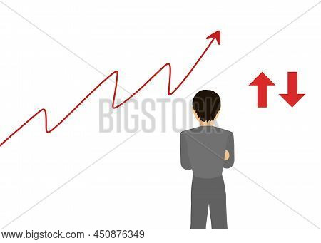 Stock Success In A Bank Business. Huge Company Income On The Market.