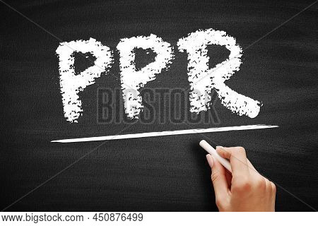 Ppr - Pivot Point Reversal Acronym, Business Concept On Blackboard
