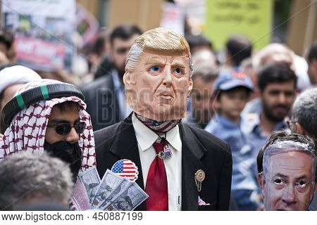 Quds Day Rally, The March In Support Of The People Of Gaza, Iran Tehran, May 31, 2019.