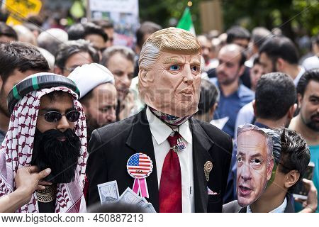 Quds Day Rally, The March In Support Of The People Of Gaza, Iran Tehran, May 31, 2019.
