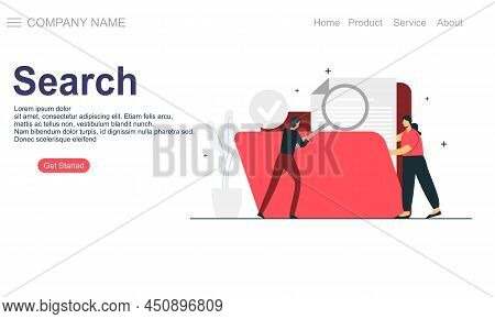 Search Concept For Landing Page Bes Logo