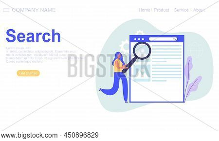 Search Concept For Landing Page Bes Logo
