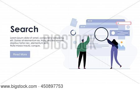 Search Concept For Landing Page Bes Logo