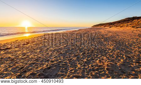Maslin Beach At Winter Sunset, Fleurieu Peninsula, South Australia