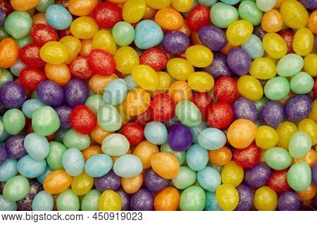 Colorful Jellybeans Candy Background For Your Candy Or Snack Message