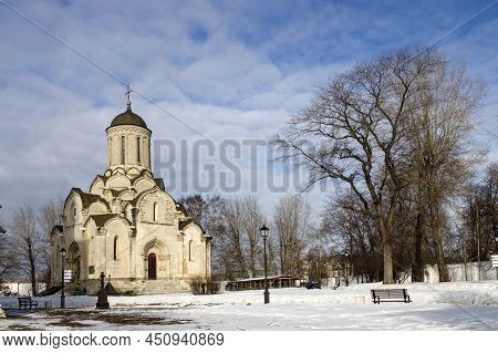 View Of The Spaso-andronikov Monastery In Moscow In Winter