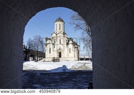 View Of The Spaso-andronikov Monastery In Moscow In Winter