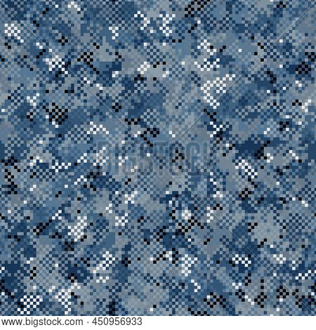 Abstract Urban Pixel Motif Geometric Brushed Texture Background