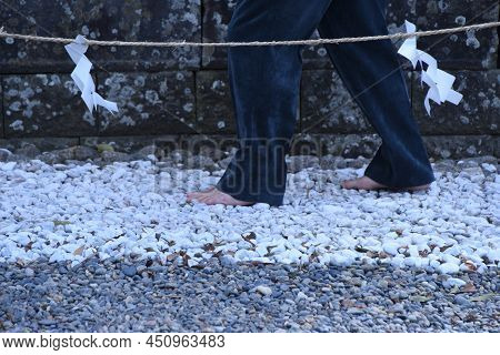 Interesting Place With Spiritual Energy At Tamasaki-jinja Shrine In Chiba Prefecture, Japan. It Is S