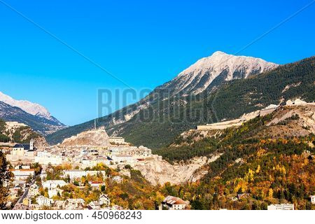 old fortification town Briancon in France