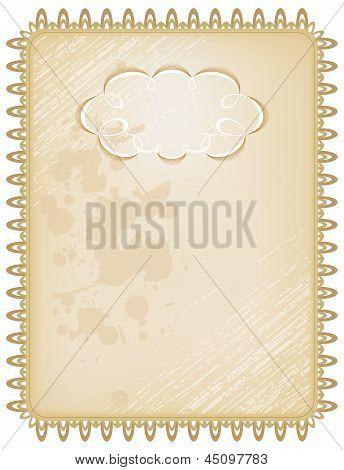 Vintage laatikko kehys