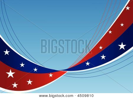 patriotische Hintergrund Stars and stripes