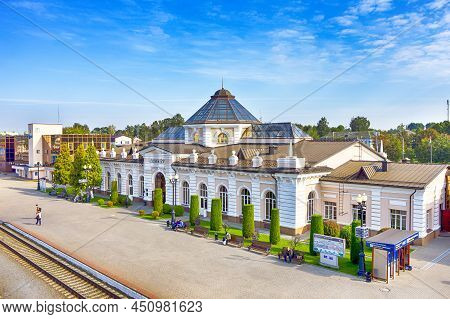 Mogilev, Belarus - September 11, 2021: Historic Building Of Mogilev Avtodor Formerly Known As Dunkin