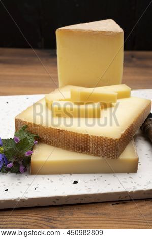 Swiss Cheese Collection, Gruyere Cheese Made From Unpasteurized Cow's Milk