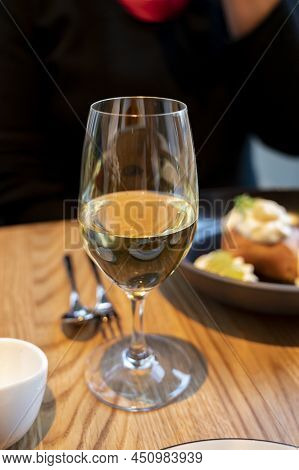 Sweet Digestif Muscat Wine Served After Dinner