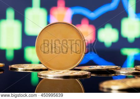 Cbdc - Central Bank Digital Currency Technology. New Generation Of Money Concept