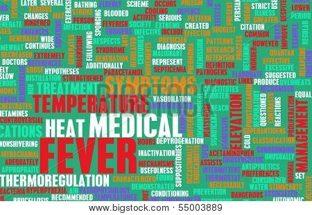 Fever Concept as a Medical Pyrexia Art
