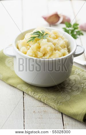 Mashed Potatoes In Bowl