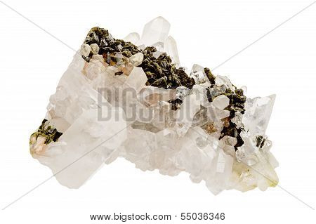 Quartz Crystals On Host Rock