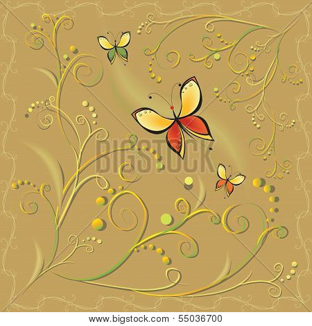 Abstract Ornate Floral Pattern