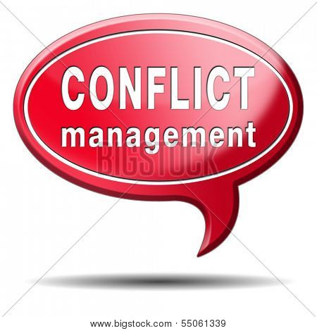 conflict management in business at work or between couple with different interest solve the problem and find resolution