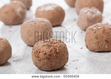 dough balls on the table