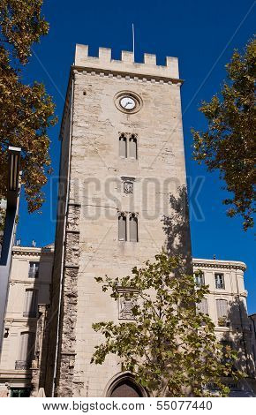 Saint-jean Tower (xiv C.) In Avignon, France (monument Historique)