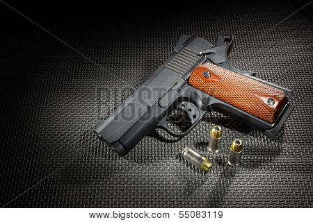 Spotlit Handgun