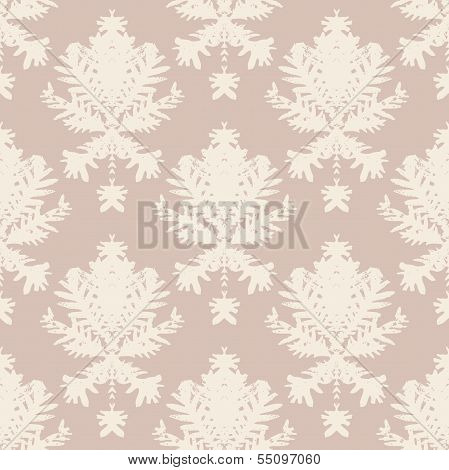 Simple, elegant block printed vector pattern