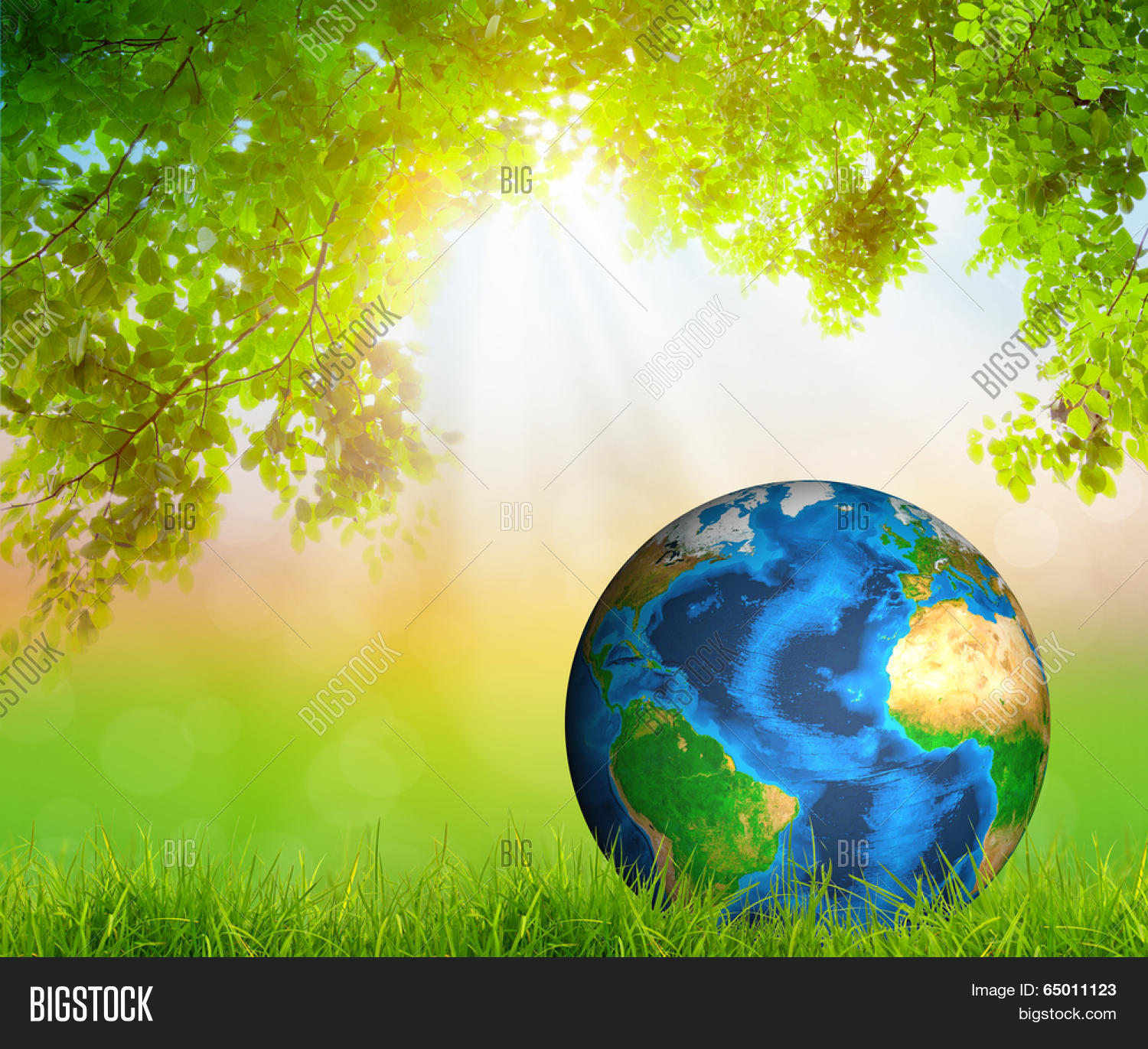 Green Earth On Fresh Image & Photo (Free Trial) Bigstock